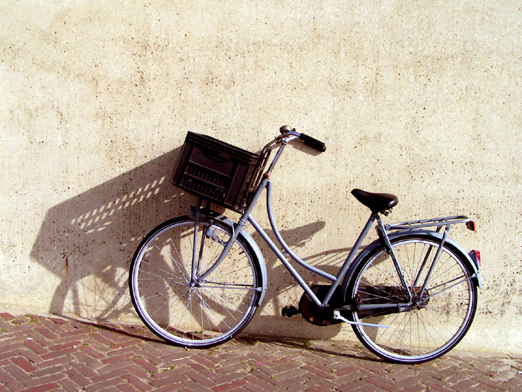 Bicycle in the sun